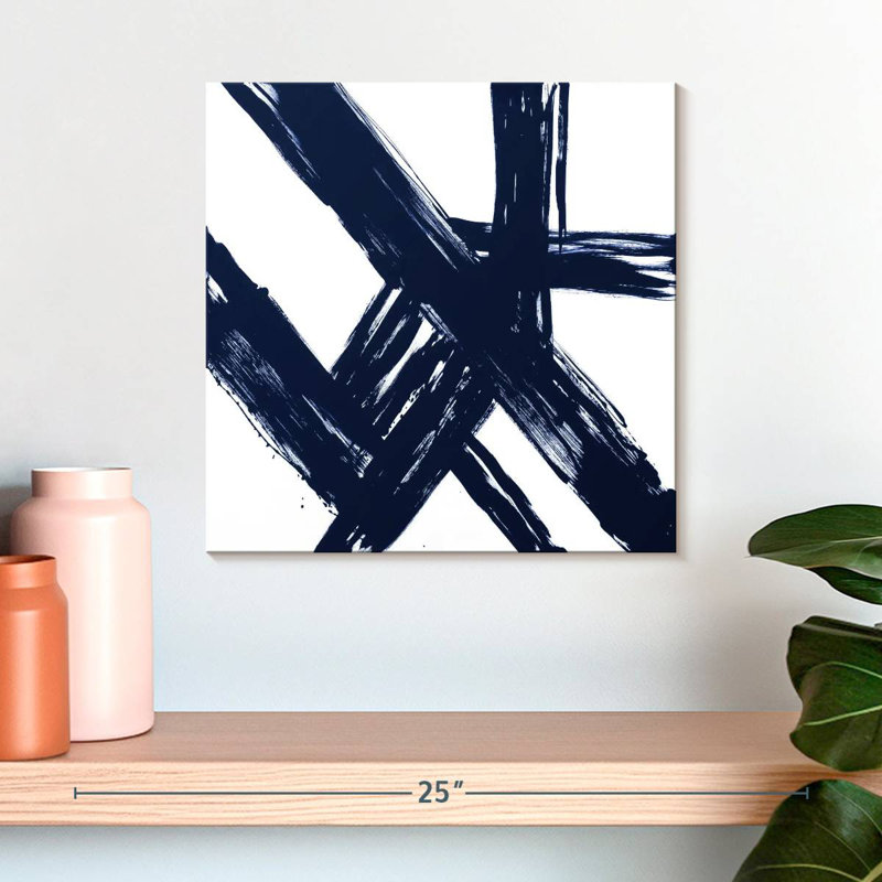 Strokes In Navy I, H 16 po x l 16 po