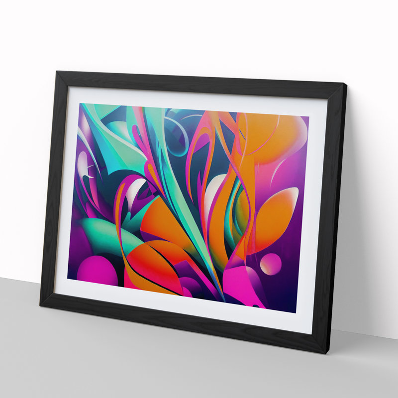 Graffiti Vol.2 - Single Picture Frame Print, Black Framed, 46cm H x 64cm W x 2cm D