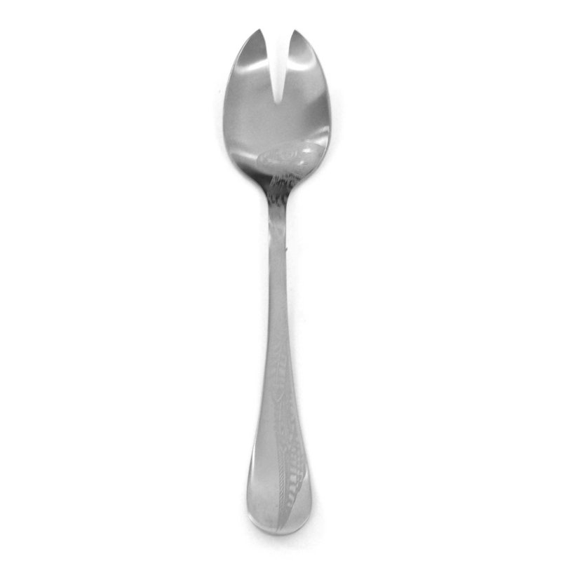 Caccia Stainless Steel Salad Servers, Ice