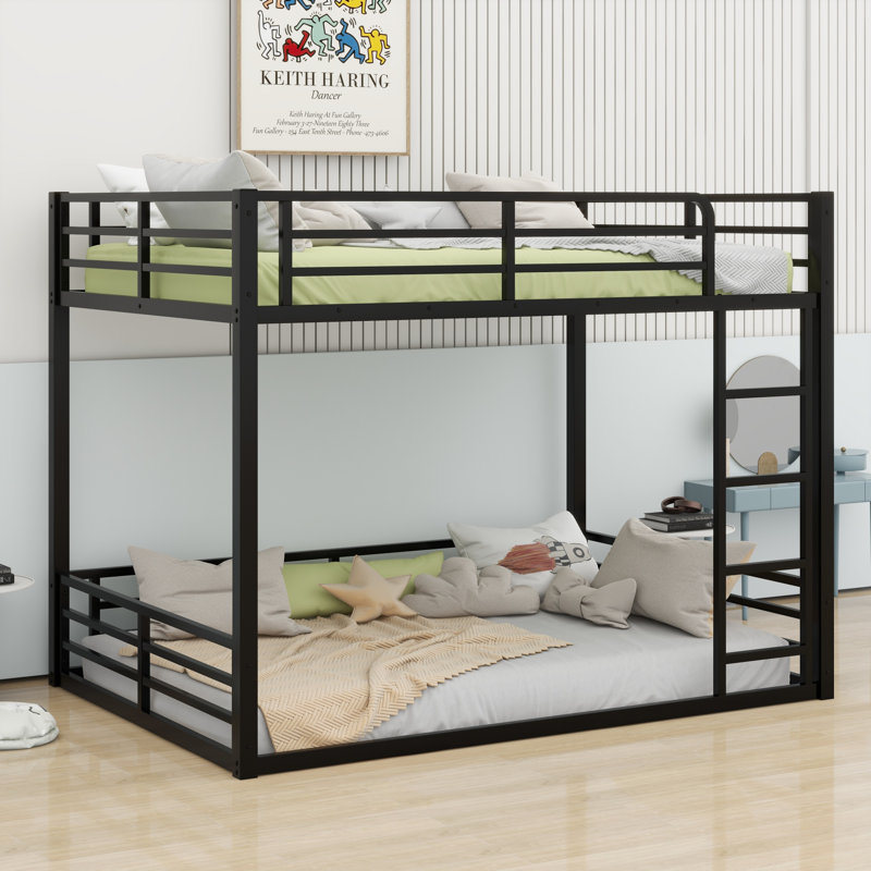 Metal Bunk Bed, Full XL Over Full XL