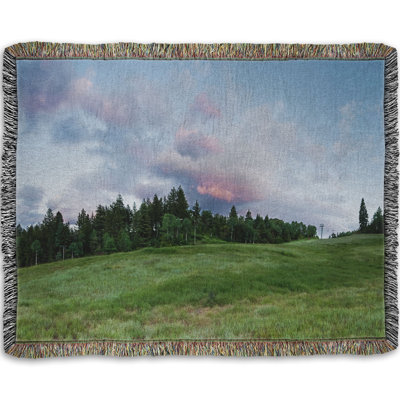 Woven Throw Blanket, Day End by Scott Barlow