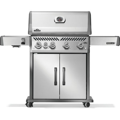 Barbecue à 4 brûleurs avec brûleur latéral infrarouge et grille de cuisson en fonte Rogue PRO 525