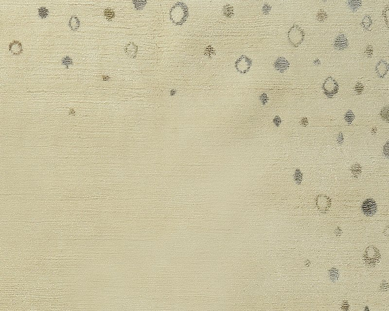 Sequins Geometric Area Rug in Beige, Rectangle 3' x 5'