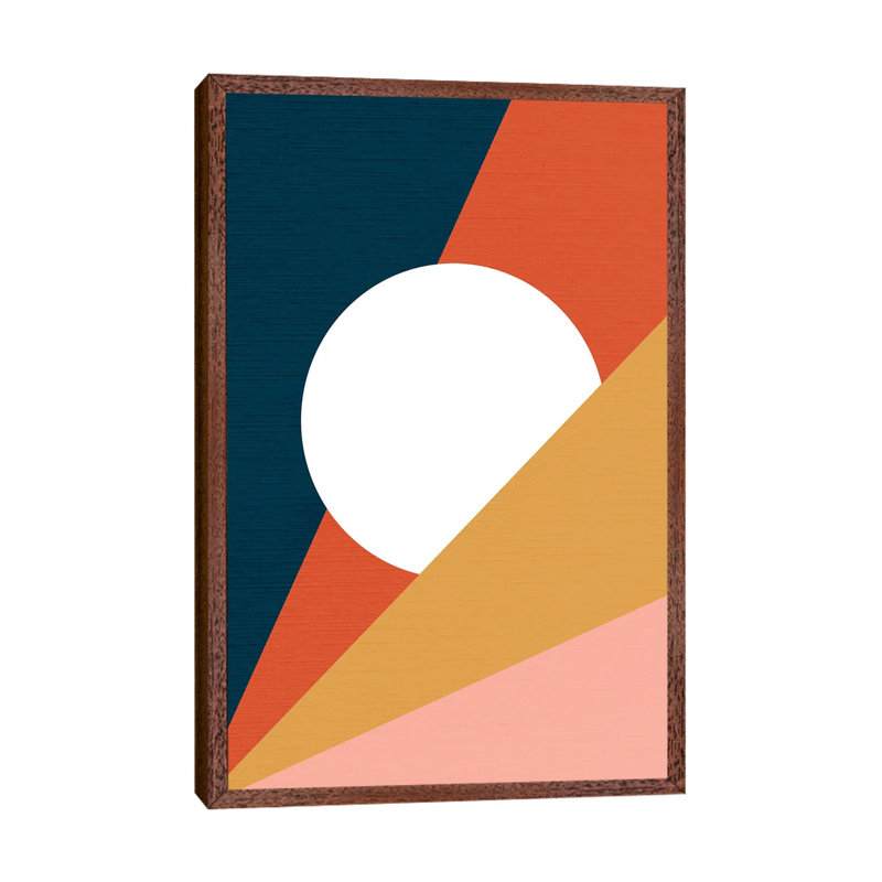 Midcentmod Sienna I - Print on Canvas, 66.04 cm H x 45.72 cm W, Classic Brown Wood Framed