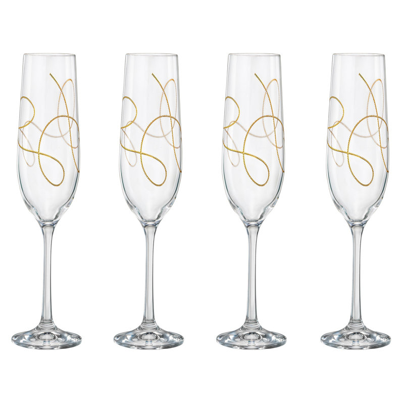 Flûte en verre Cacox, Or