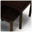 Ensemble de 2 tables gigognes en eucalyptus certifiées FSC, espresso - Tables d'appoint d'extérieur résistantes aux intempéries pour recevoir