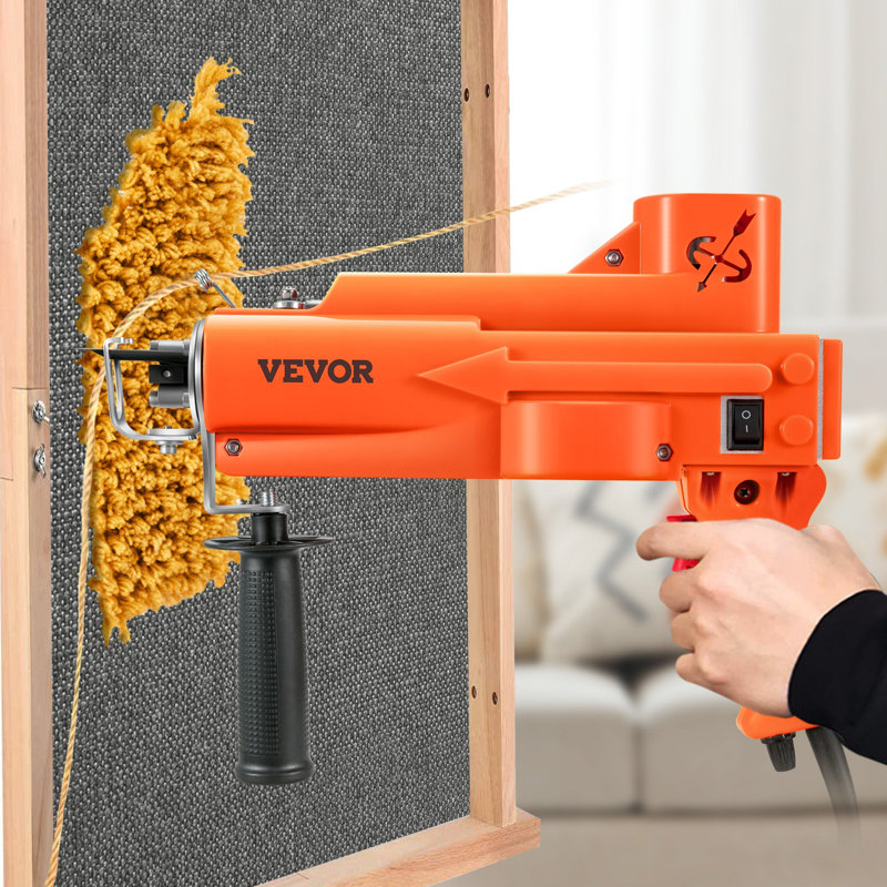 Tufting Gun, 2 In 1 Cut And Loop Pile, Electric Carpet Weaving Flocking Machine, Rug Machines Starter Kit, 7-27 Stitches/Sec High Speed Rug Making Tools, 4-25 Mm Adjustable Height, 110V