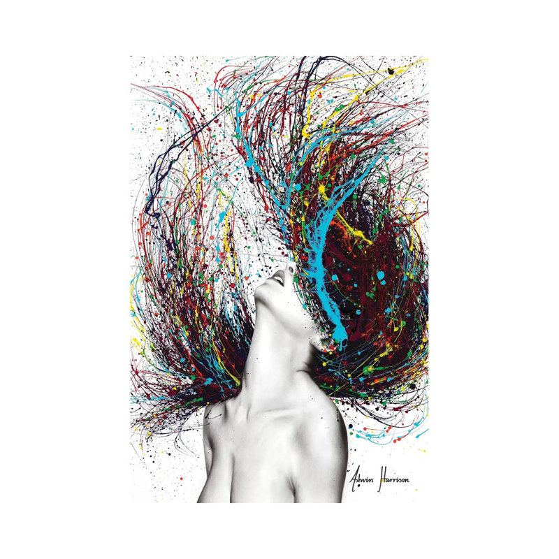 Excite 1 Piece Wall Art on Canvas, 20.32 cm H x 30.48 cm W, Wrapped Canvas
