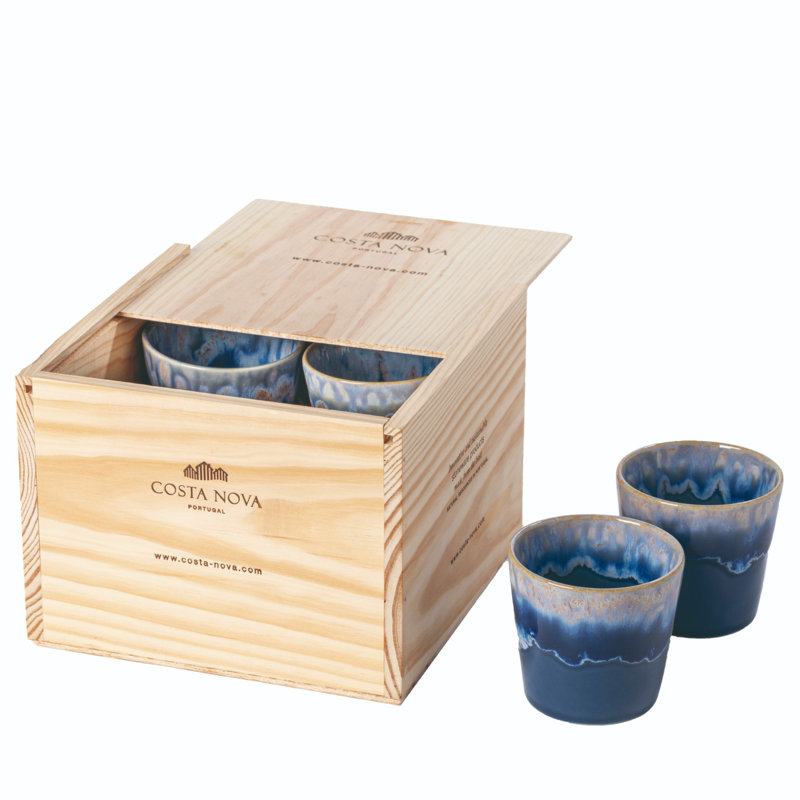 Grespresso Stoneware Espresso Cup, Denim