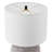 Meinou 23" Tall Ceramic Table Lamp with Fabric Shade in Cool Terracotta/White