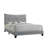 Grey Queen Bed With Tufted Headboard