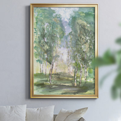 Birch Meadow by J Paul - Single Picture Frame Painting on Canvas