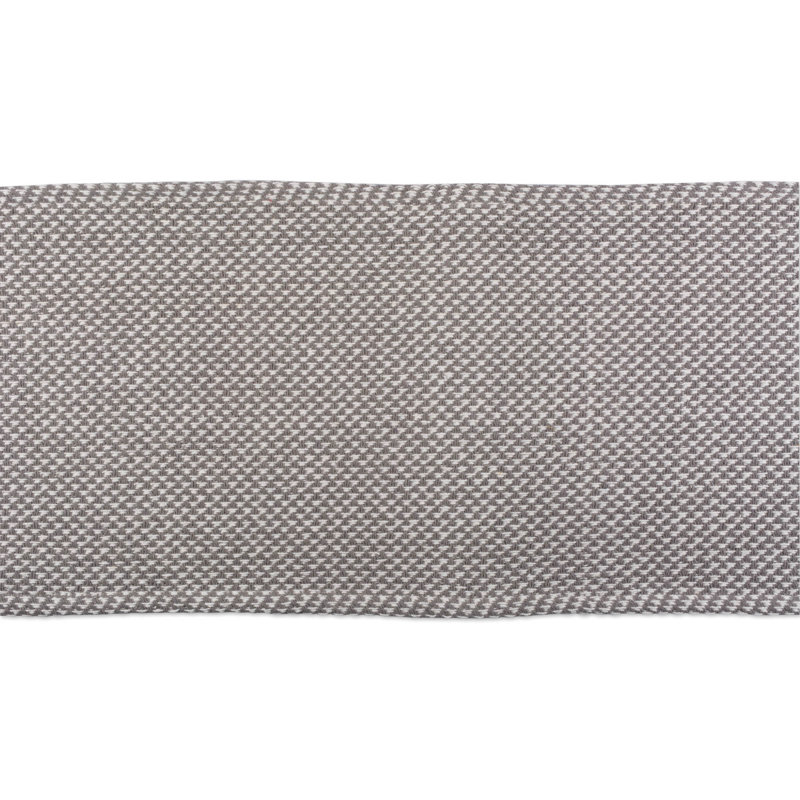 Anoka Geometric 100% Cotton Table Runner, Gray