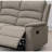 Modern Brown Recliner Motion Couch For Daily Rest Burlap Fabric Reclining Relaxation