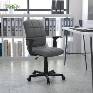 Chaise de bureau pivotante en vinyle Bonavant