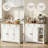 40" Distressed Black Sideboard – Rustic Coffee Bar & Storage Cabinet-793534991