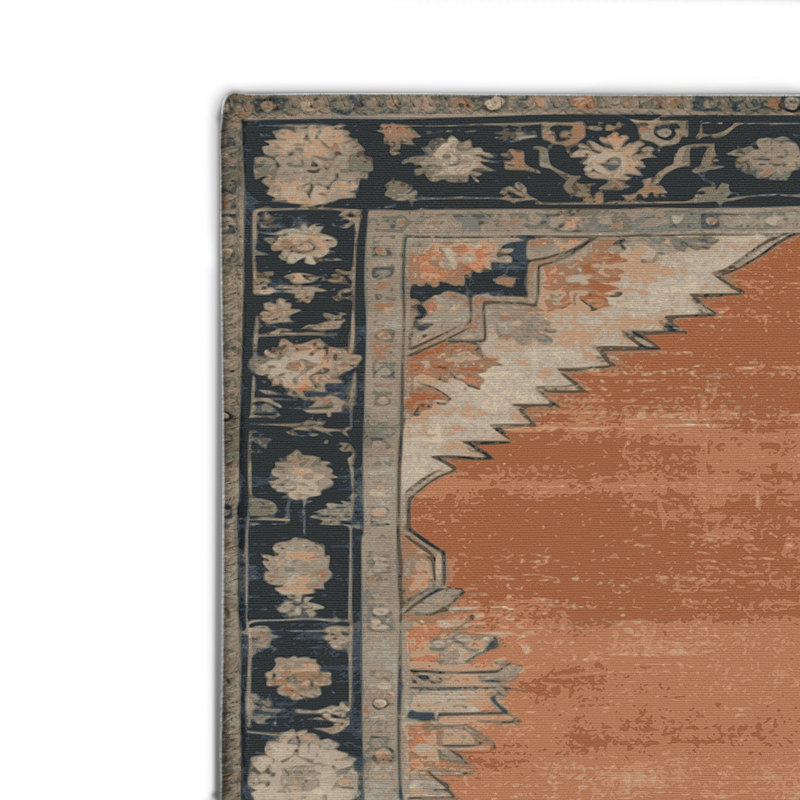 Tapis intérieur et extérieur brun Overdyed