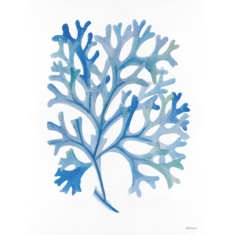 Corail 4 sur toile par Stellar Design Studio, H 12 po x l 8 po x P 1,25 po