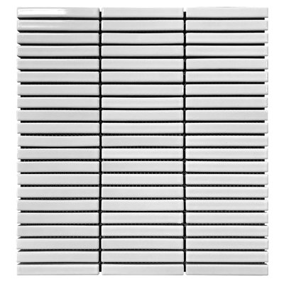 Carreau de mosaïque de porcelaine empilée 11,2 po x 11,91 po Porcetile