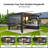 Flexpatio D POWER+ Motorized Pergola Outdoor Louvered Pergola, Aluminum Pergola For Patio-119176673-128706703