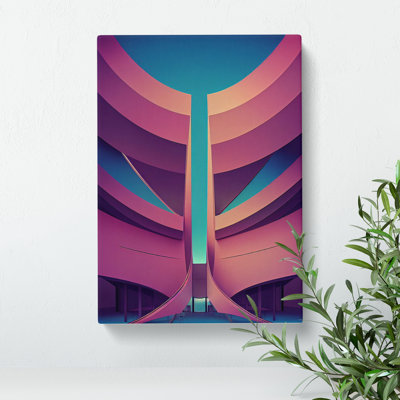 Futuristic City Architecture No.7 - Wrapped Canvas