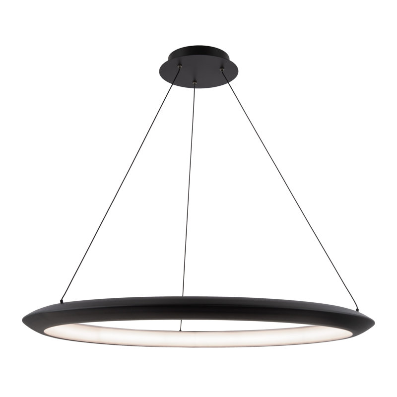 The Ring 1 - Light LED Pendant, Black, 3000K, 170" H x 36" W x 36" D