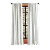 Martha Stewart Spellbound Curtain Panel Pair White