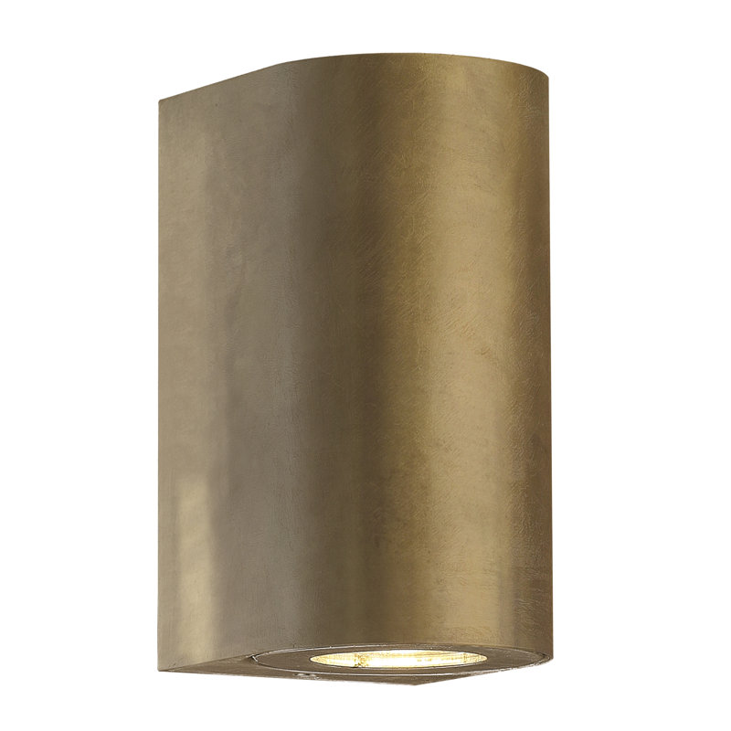 17cm H Outdoor Sconce, Brass