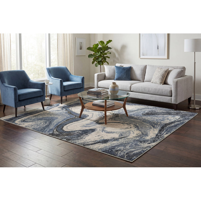 Thurner PEBBLE 63436-5656 GRIS / Crème, Rond 5 pi 3 po