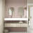 Alysa 60''Wall-Mounted Double Bathroom Vanity Set-71095544
