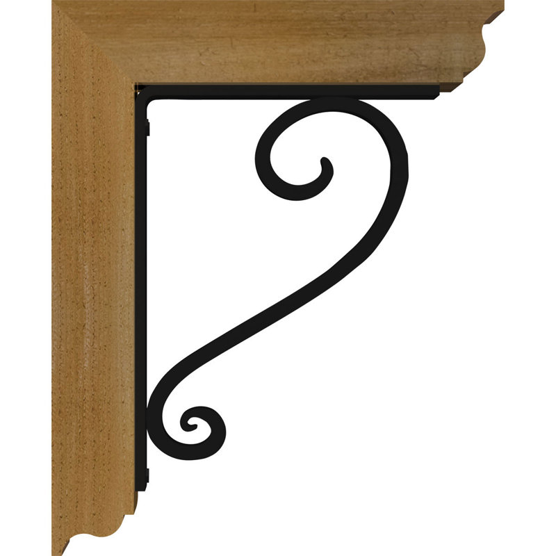Edwards Triple Brace Ironcrest Bracket, 20"H x 18"D, 3 1/2"W x 4"T Western Red Cedar (Smooth)