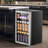 17.32'' W 3.2 Cu.ft Mini Fridge, Beverage Refrigerator 26 Bottle/113 Can Capacity, Touch Button, 32°F-61°F, Quiet <38dB, LED, Removable Shelves-93670132