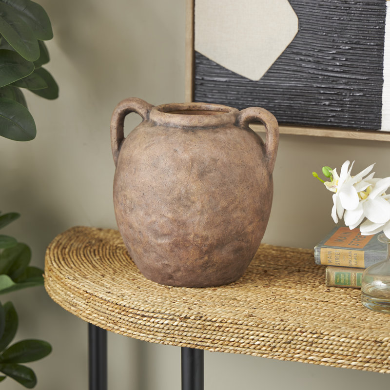 Vase en céramique Badgley, Brun