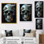 Reproduction d'art sur toile, "Happy Cyborg Skull Funky Halloween I"-1807539051-1807539050