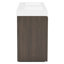 Meuble-lavabo double 60 po avec plateau à surface solide, brun chêne fumé 60 po -105076118-109252504-105079942
