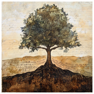 Tree With Roots Bath Mat