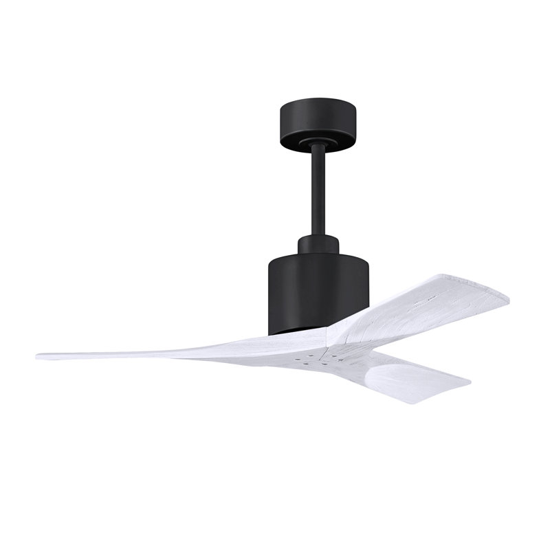 Nan 42" Ceiling Fan In Blades, Matte Black, Matte White