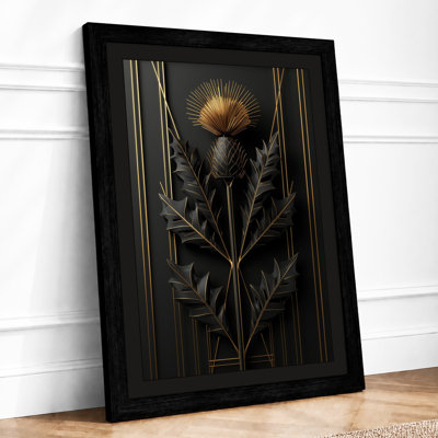 Gilded Thistle Botanical - Print