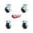 4 Piece Polyolefin Caster Set