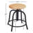 Adjustable Height Ergonomic Lab Stool with Footring-25880922
