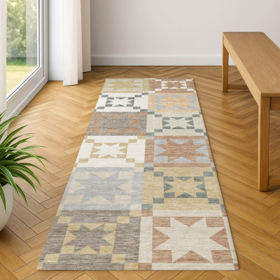Premium Machine Washable Villers Patchwork Rug