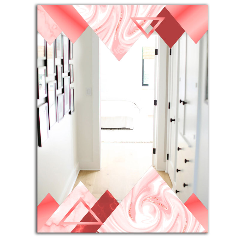 Miroir d'appoint Mid-Century, H 39,4 po x l 29,5 po