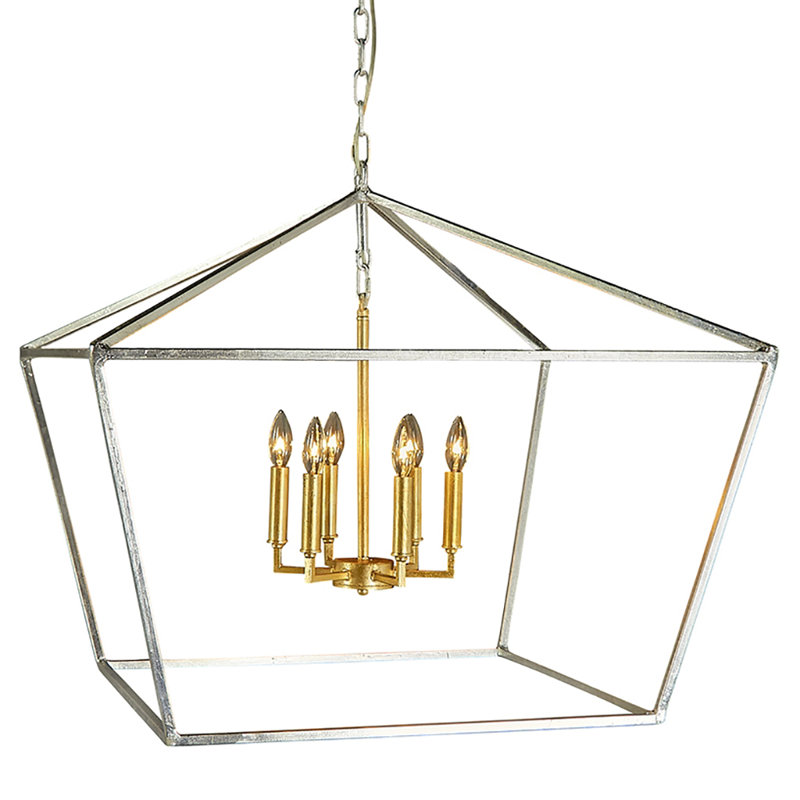 Lustre géométrique à 6 lumières Vegas