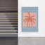 Oasis de soleil rétro, minimaliste, rétro, palmier, plage, art mural-129706739
