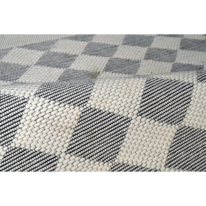 Wool Geometric Area Rug, Rectangle 6' x 9'