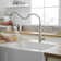 Single Handle Pull Out Kitchen Faucet In Dual Function Modes