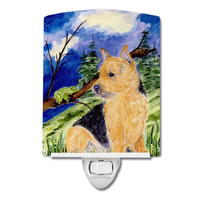 Norwich Terrier Ceramic Night Light