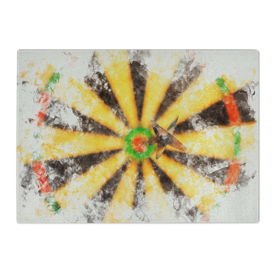 Bulls Eye Dartboard Watercolour Chopping Board