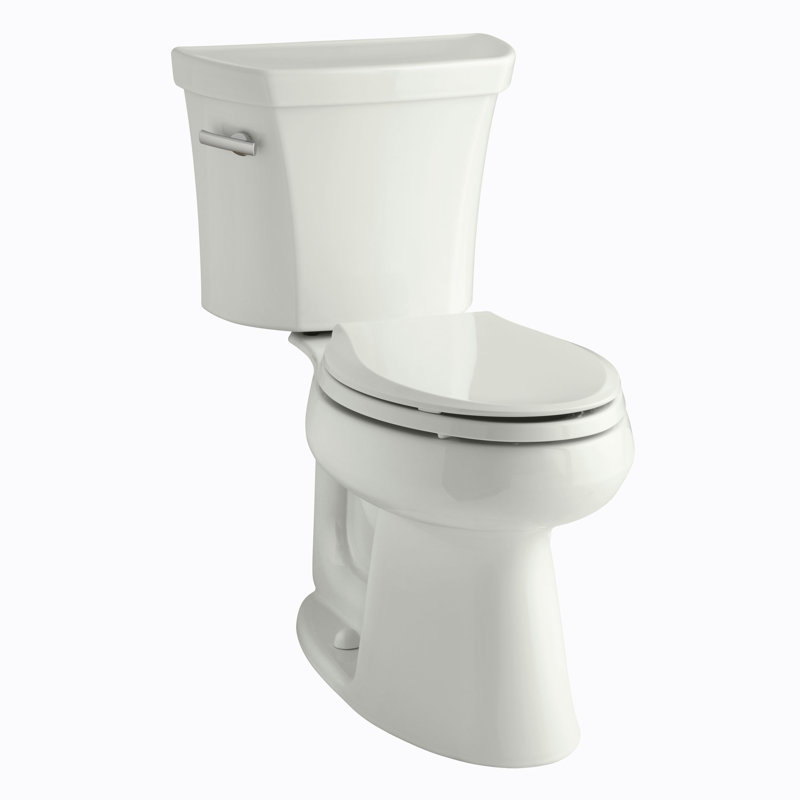 Highline Elongated Two-Piece toilet, Dune, Left-Hand, No