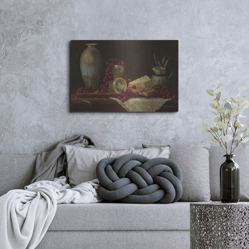 «Dionysus» par Christopher Pierce, art mural en métal, H 24 po x l 36 po